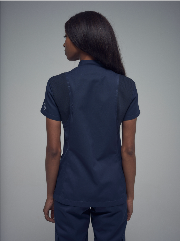 Blouse médicale femme boutons à trois poches Héra
