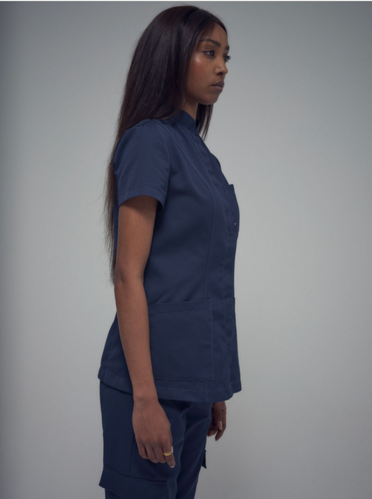 Blouse médicale femme boutons à trois poches Héra