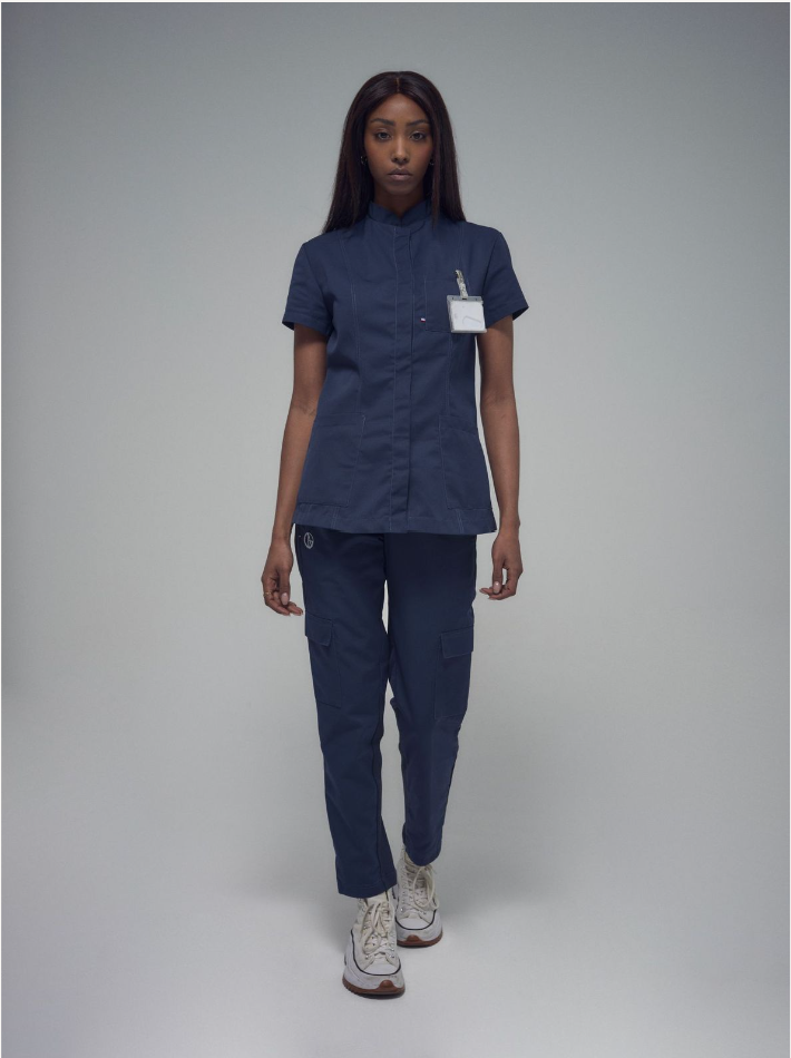 Blouse médicale femme boutons à trois poches Héra
