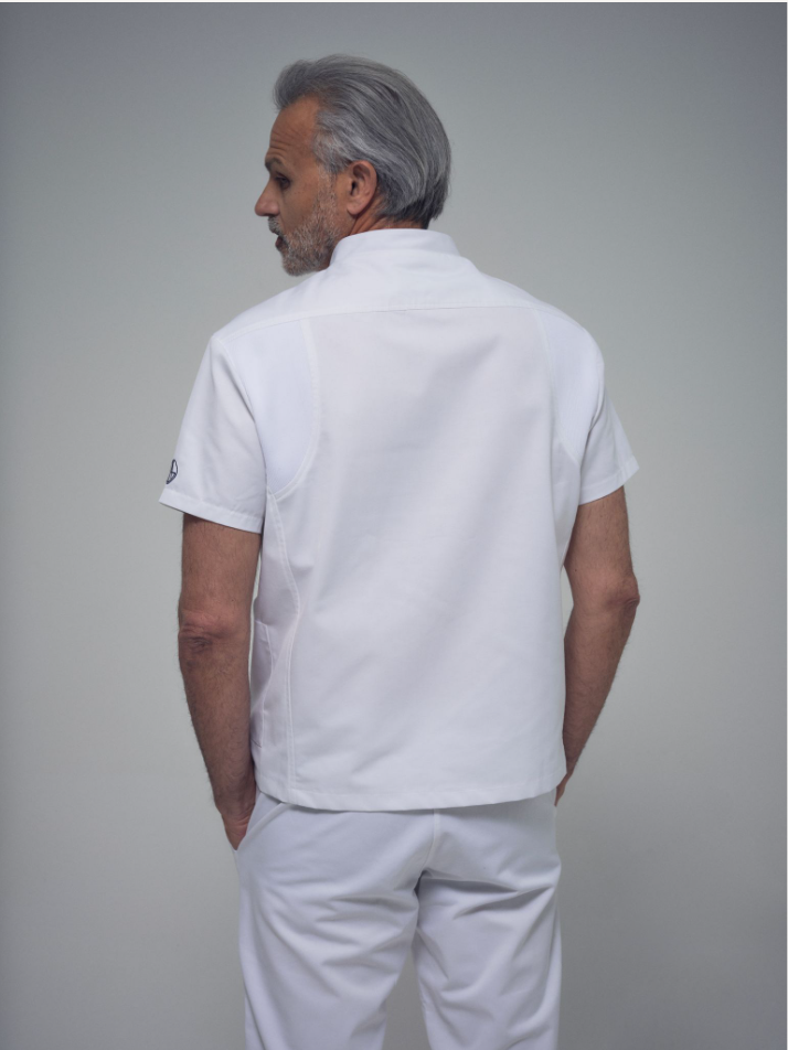 Blouse médicale homme boutons à trois poches Poséidon
