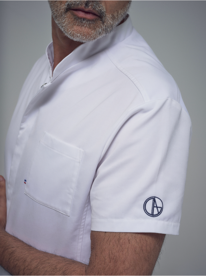 Blouse médicale homme boutons à trois poches Poséidon