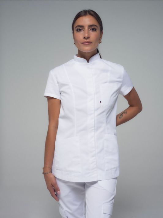 Blouse médicale femme boutons à trois poches Héra