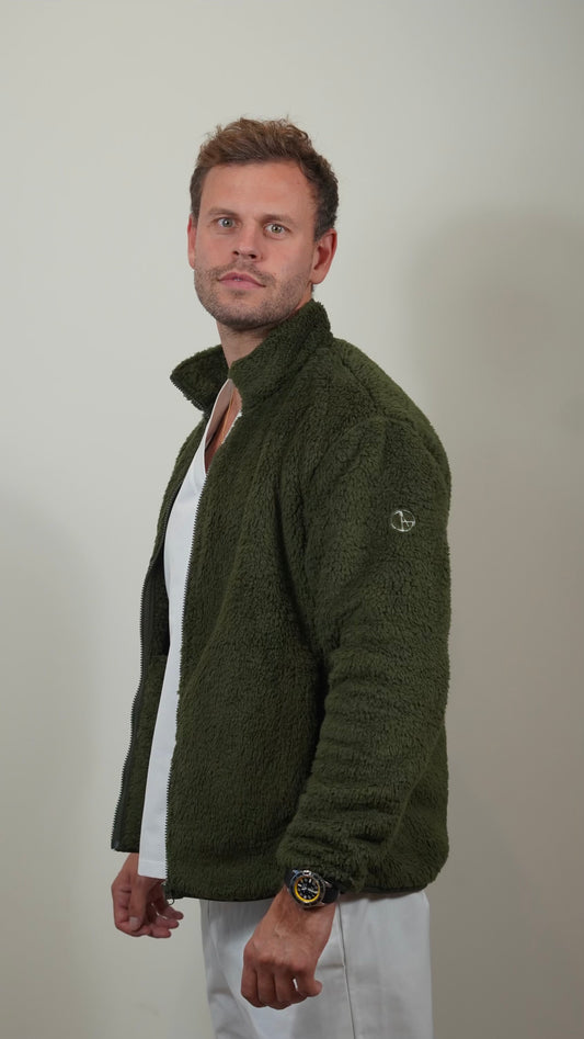 Polaire homme vert sapin Collection tempête