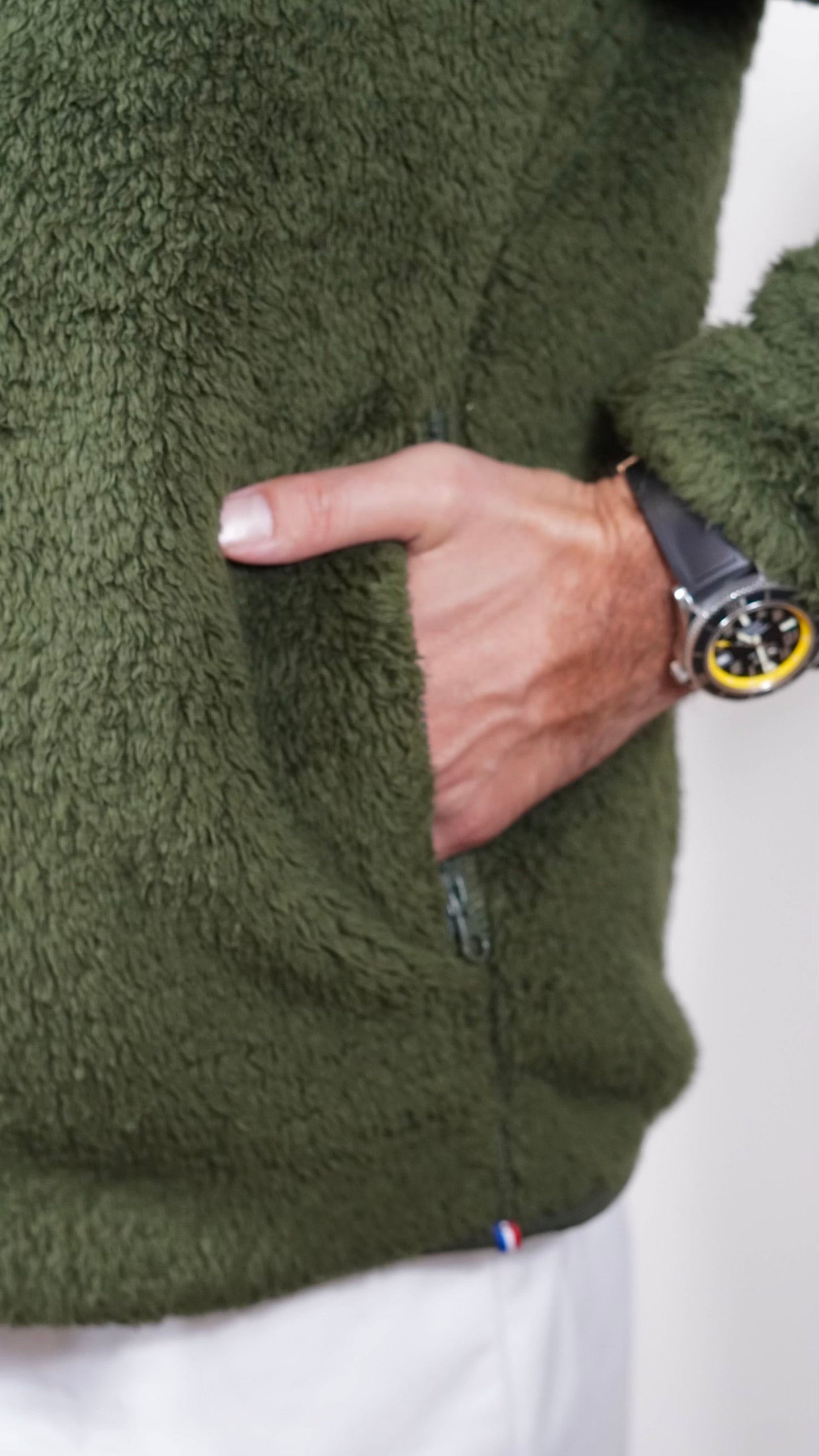 Polaire homme vert sapin Collection tempête