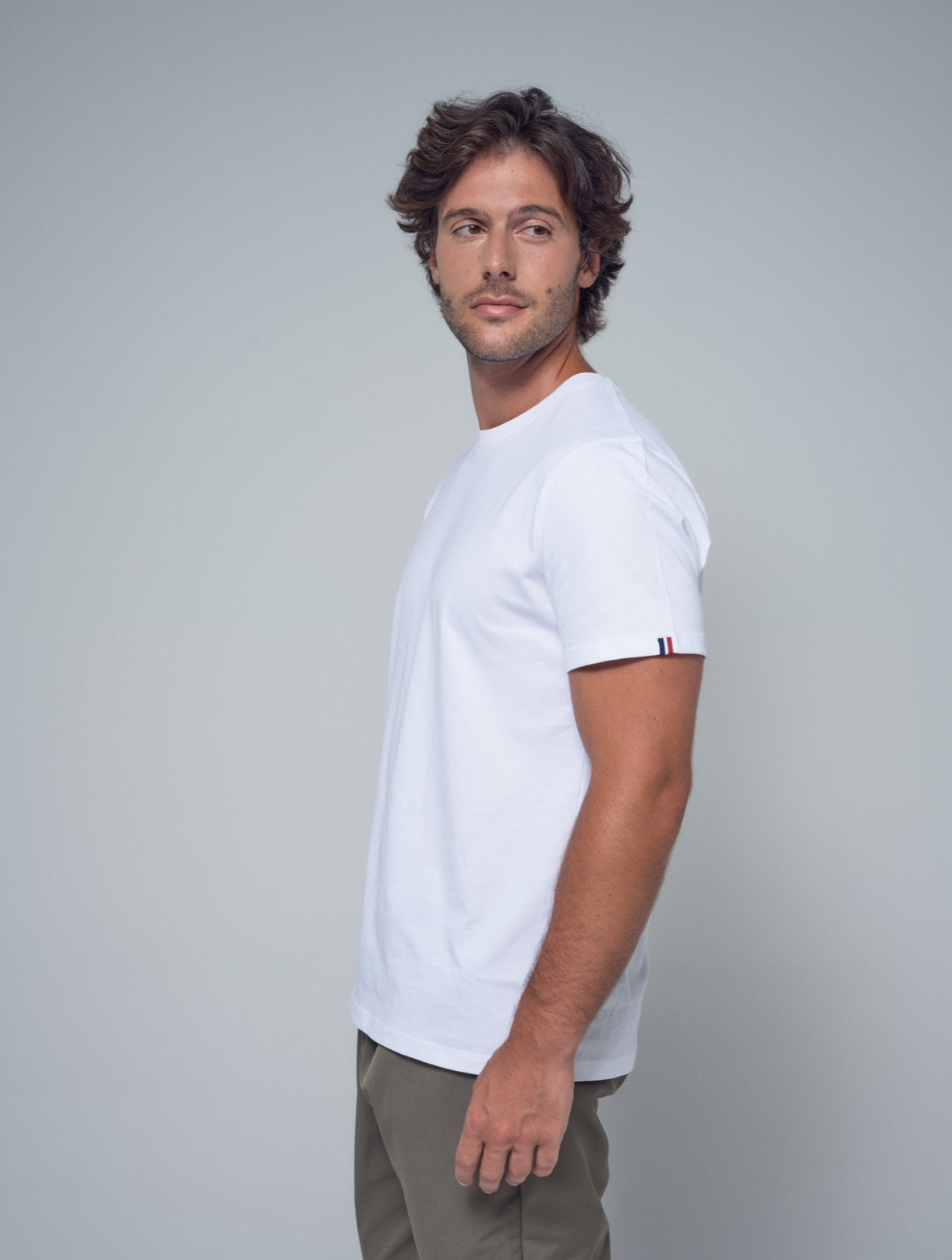 Tee-Shirt médical Homme Blanc